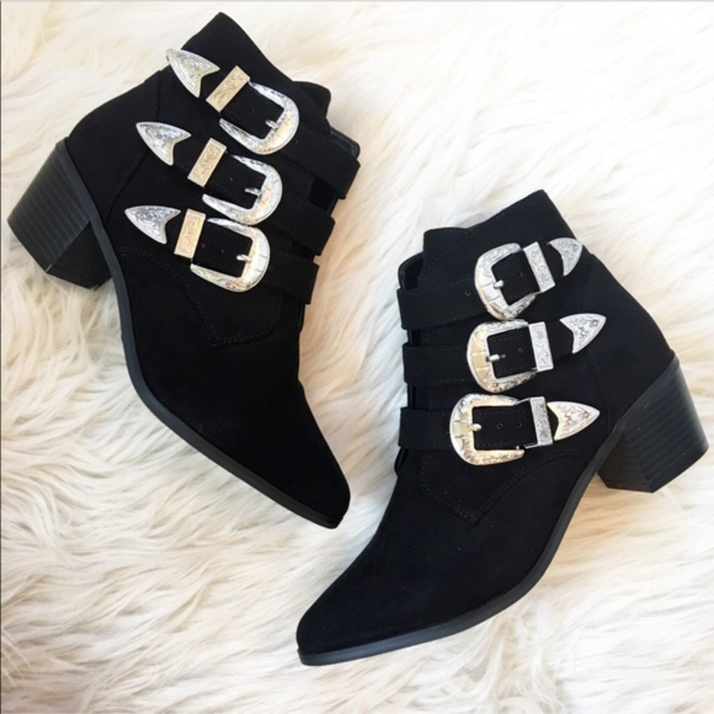 Western Buckle Booties